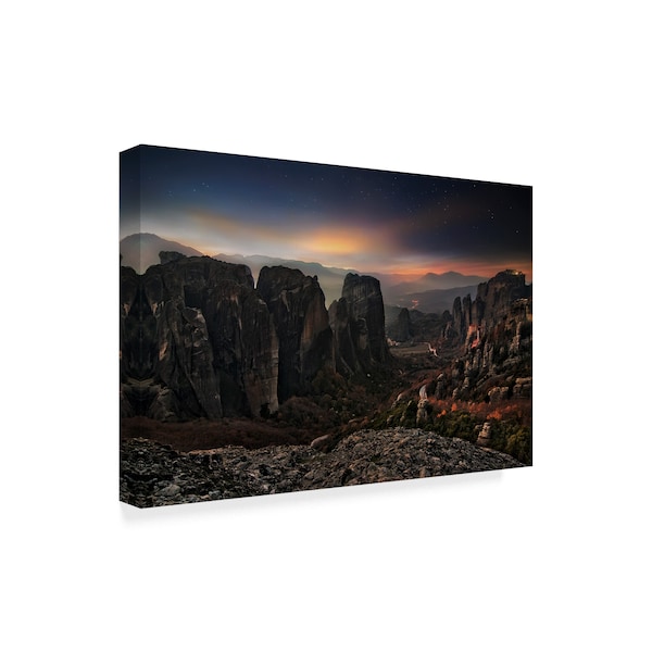 Chriskaddas 'The Holy Rocks By Night' Canvas Art,22x32